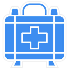 Survival Bag icon style