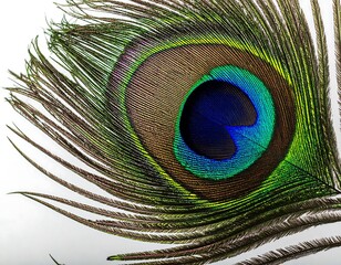 Obraz premium Peacock feather close-up