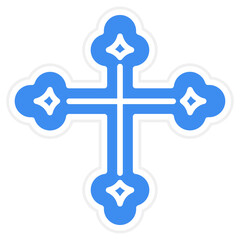 Obraz premium Orthodox Cross icon style