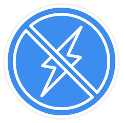 No Electricity icon style
