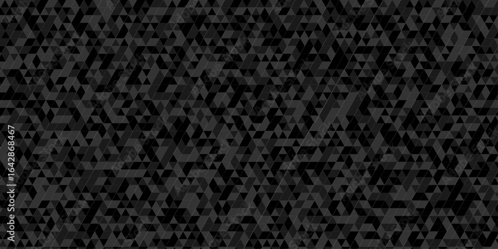 Poster geometric black and gray cube square low polygon texture wallpaper. abstract surface creative diamon