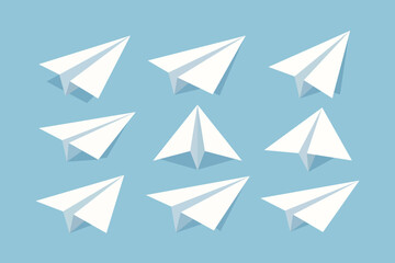 paperplane flat illustration bundle collection