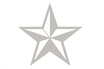 Obraz premium Simple Grey Star Design