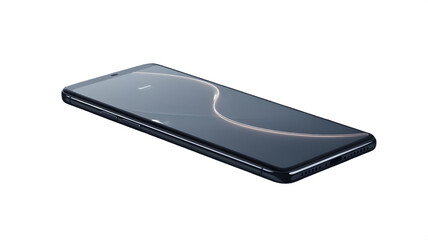 Sleek smartphone with a gradient display.