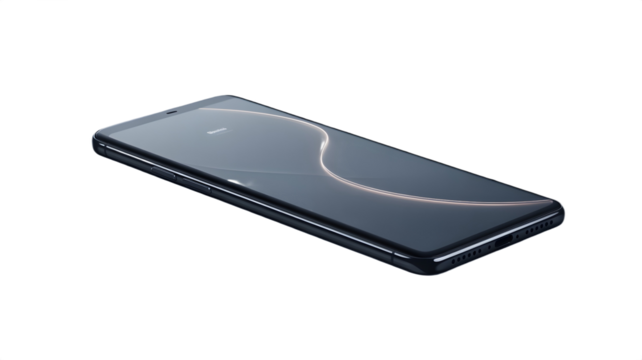 Sleek smartphone with a gradient display.