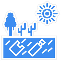 Land Pollution icon style