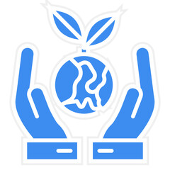 Obraz premium Sustainable Development icon style