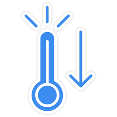 Temperature Decrease icon style