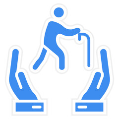 Elder Care icon style