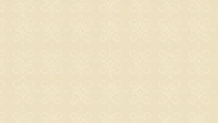 Subtle Beige Fabric Texture with Faint Floral Pattern Background