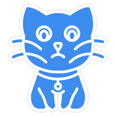 Cat Vector Icon Style