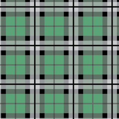 Green Plaid Repeating Square Grid