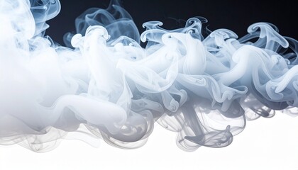 smoke on white background