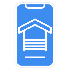 Garage Opener App Vector Icon Style