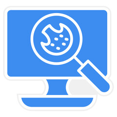 Cookie Tracking Vector Icon Style