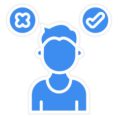 Decision Making Vector Icon Style