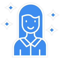 Female Celebrity Vector Icon Style