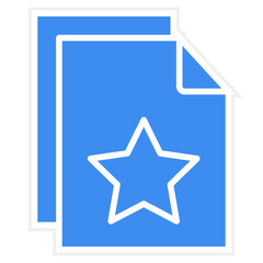 Favourite File Vector Icon Style