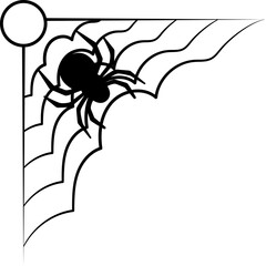 Halloween Spider Corner