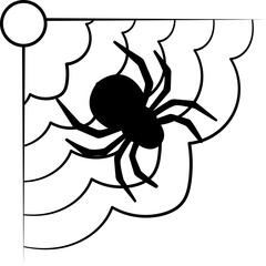 Halloween Spider Corner