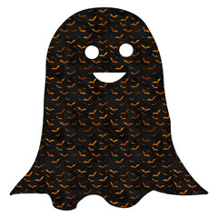 Halloween clipart spooky illustrations of pumpkins, ghosts, bats, witches, haunted house, skeletons, creepy decorations, vector design set, scary cartoon elements for autumn holiday party