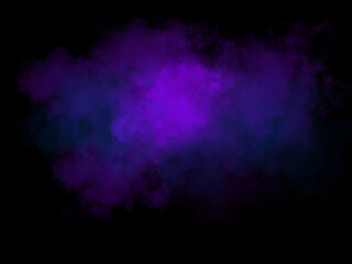 Purple smoke on black background	
