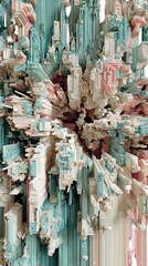 Abstract city explosion