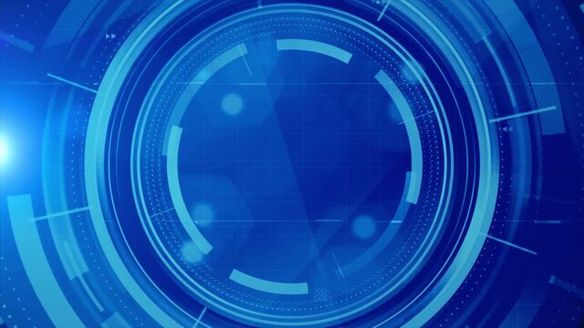 Abstract background video overlay template basic geometry shape and dynamic light flare animation with radiant glow and lens blur effects in gradient background for futuristic motion graphics concept