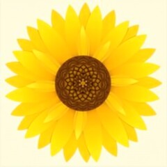 sunflower isolated on white background