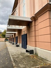 Regentag im Herbst in Oberammergau in den Bayerischen Alpen	