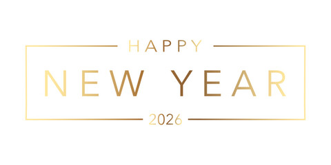 2026 Happy New Year Greeting Card