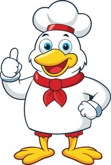 Chef Chicken vector design, Cock logo and icon design, Cock vector design, Chicken vector design