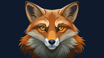 Obraz premium Close up portrait of a fierce red fox