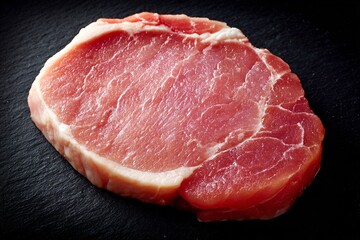 Preparing Pork Chop Culinary Action Kitchen Food Photography Professional Setting Close-Up View Cooking Concept