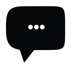Comment icon speech bubble symbol. Speech bubble collection . Cloud speech bubbles collection. Black speech bubble . Vector illustration EPS 10