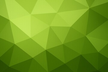 Obraz premium Abstract Geometric Triangles in Gradient Green Tones