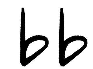 Double flat music note