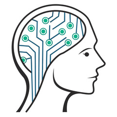 silhouette of a head