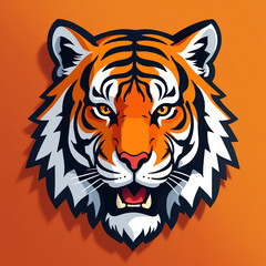 Obraz premium tiger head vector illustration