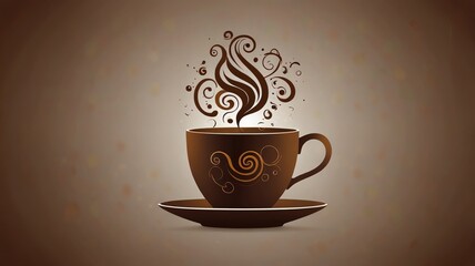 cup of coffee with beans