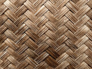 Close-up of Rattan Texture