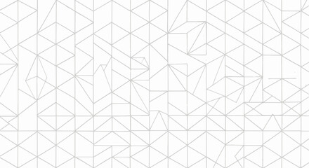 Modern abstract geometric network pattern with interconnected lines and triangular shapes