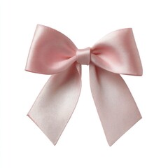 Delicate blush pink satin bow