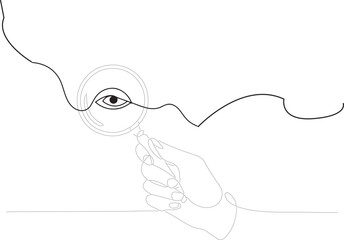 Eye Line Vecter illustration Silhoute Design