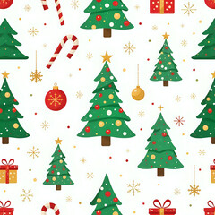 Obraz premium set of christmas trees