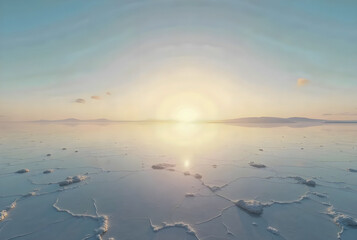 sunset over the sea