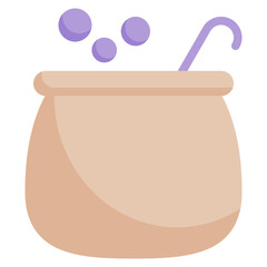 cauldron icon with flat style. Suitable for website design, logo, app and UI. Based on the size of the icon in general, so it can be reduced.