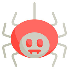 spider icon with flat style. Suitable for website design, logo, app and UI. Based on the size of the icon in general, so it can be reduced.