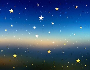 Starry night sky with gradient colors.