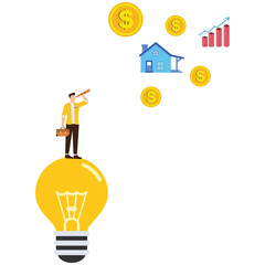 Find investment opportunities Illustration